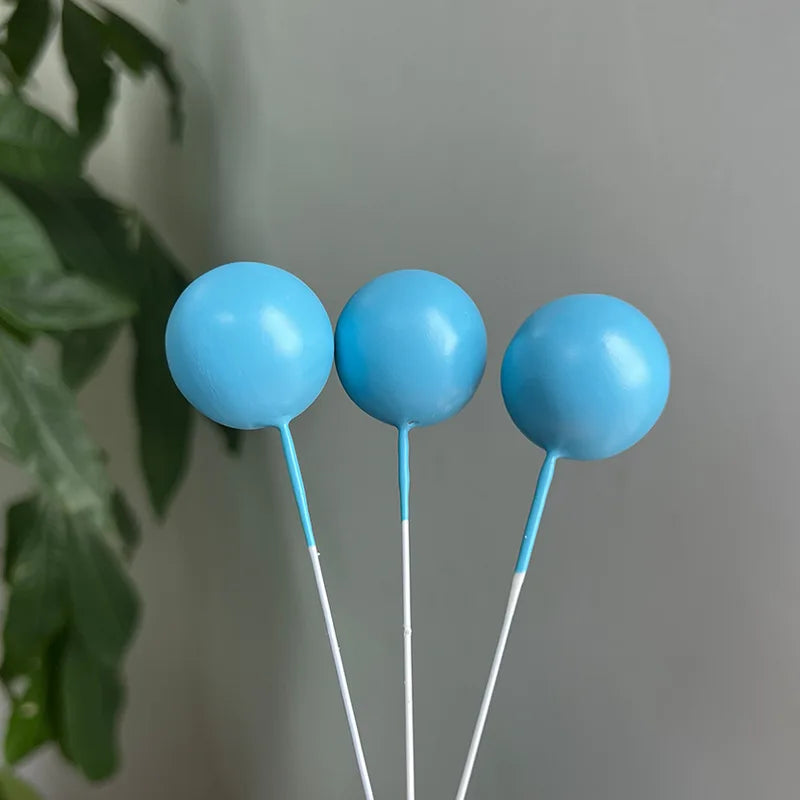 1 Set Elephant Cake Toppers White Blue Cake Balls Baby Blue Elephant Cake Topper for Happy Birthday Baby Shower Cake Decor Favor Good Vibrations