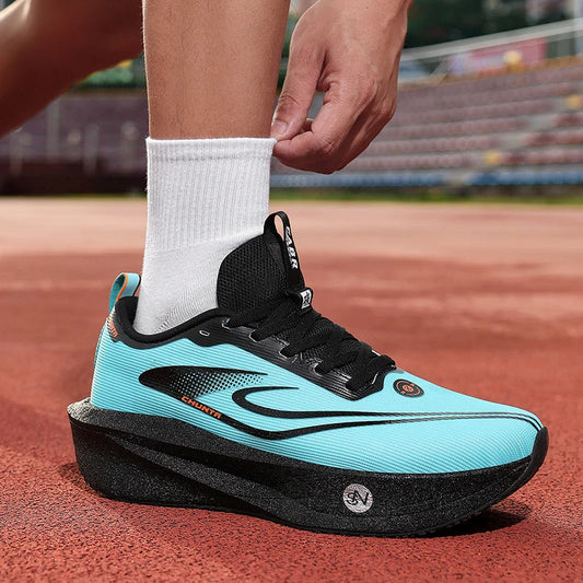 Running Shoes Men Carbon Plate Speciality Marathon Sports Breathable Lightweight Women's Comfortable Nonskid Leisure Sneakers Good Vibrations