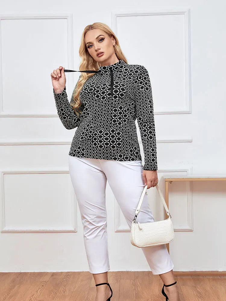 Womens plus size woven round neck shirt belongs to the category of womens clothing Good Vibrations
