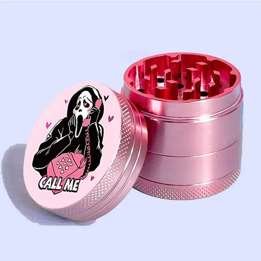 NEW Pink And Spooky 4-Layer Aluminum Alloy Grinder