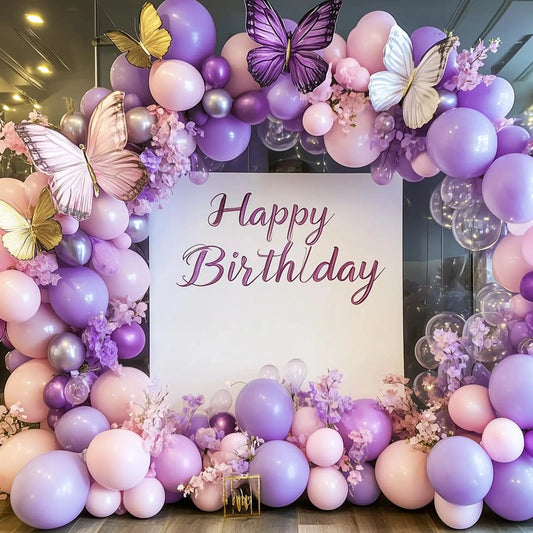 Pastel Purple Latex Party Balloons 120 Pack 12 Inch Round Helium Lavender Light Purple Lilac Balloons for Wedding Baby Shower Good Vibrations