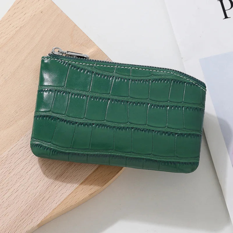 PU Leather Money Coin Purse 2025 New with Key Ring Waterproof Pocket Purse Zipper Large Capacity Credit Card Holder Women Wallet Good Vibrations