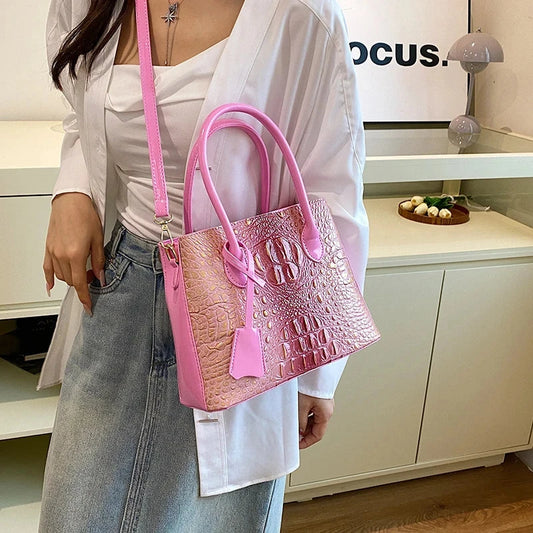 Luxury Handbag Top Brand Women Bags Designer Lady Bolsos Classic Hand Bag High Quality Alligator Leather Shoulder Crossbody Bags Good Vibrations