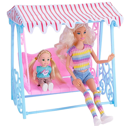 Fashion Dollhouse Furniture For 11.5 inch Dolls Accessories 1:12 Wardrobe Bed Chair Sofa 29-32 cm Doll Shoe Rack Slide Toys JJ Good Vibrations