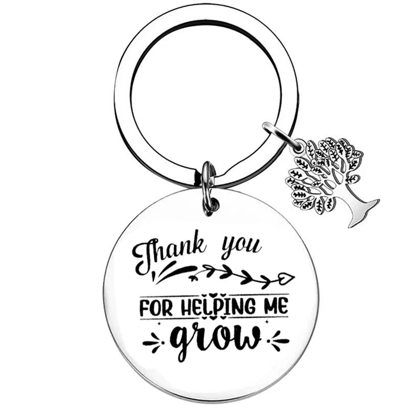 New Teacher Appreciation Gift Keychain Pendant Graduation Key Chains Keyrings Gift Teachers Plant Seeds That Grow Forever Good Vibrations