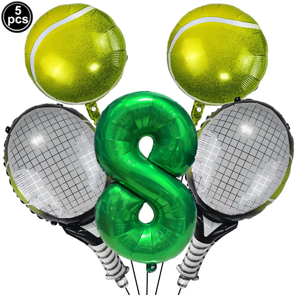 Tennis Party Supplies Paper Plate Napkin Cup Tableware for Boys Baby Shower Tennis Ball Sports Themed Party Birthday Decoration Good Vibrations