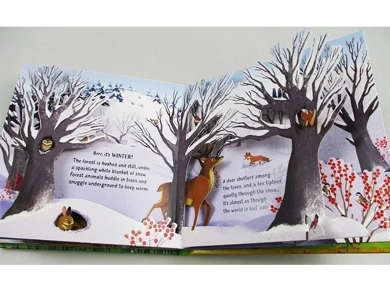 English Educational 3D Flap Picture Book Children Kids Reading Books for 3-6 Years Old Good Vibrations