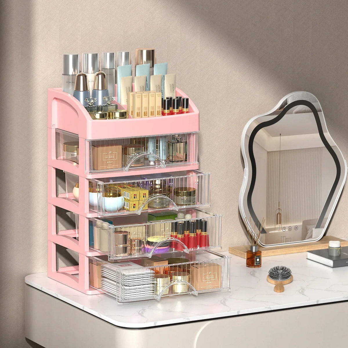 Make Up Large Capacity Organiser Drawer Jewelry Makeup Storage Nail Polish Lipstick Skincare Perfume Organizer Makeup Products Good Vibrations