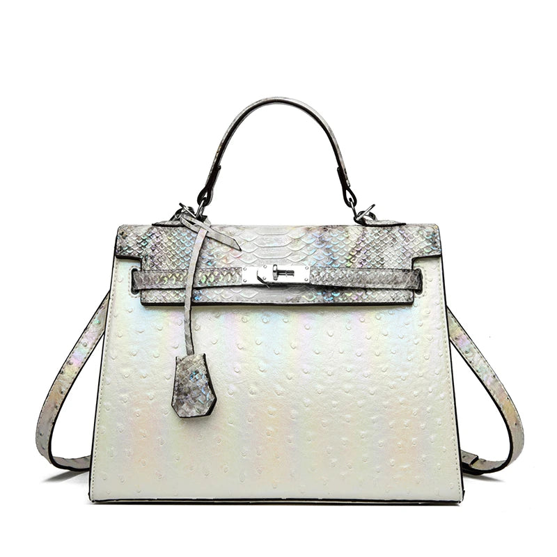 Elegant Retro Satchel Bag - Designer Crossbody Purse With Vintage Textured Finish And Modern Functionality Good Vibrations