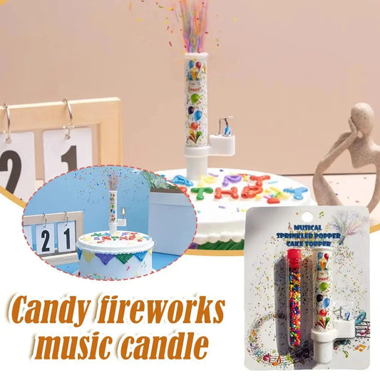 Colorful Candy Candle Set Creative Birthday Anniversary Gift Cake Decoration New Year Party Supplies Dessert Table Decor Good Vibrations