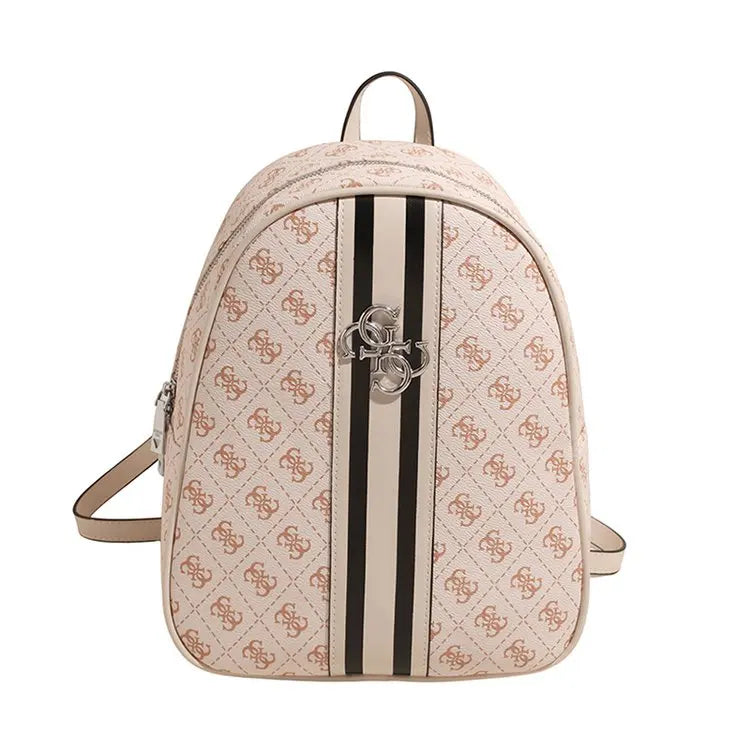 2025 Trendy Casual Simple Old Fashioned Printed Backpack for Women - Spacious Design, Multi - Compartment, Perfect for Daily Use Good Vibrations