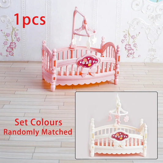 1:12 Dollhouse Ice Cream Truck Baby Bed Simulation Miniature Scene Display Dessert Car Bunk Bed Bathroom Kitchen Toy For Girl Good Vibrations