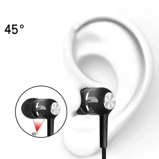 3.5mm Wired Headphones In Ear Headset Wired Earphones with Microphone Bass HiFi Stereo Earbuds Sports In-line Control For Phones Good Vibrations