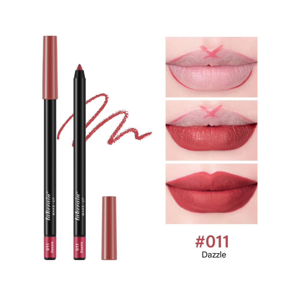 Lip Liners Pencil Eyeliner Lips Original Makeup Long Lasting Lip Liner Set Lipliner Pencil Waterproof Cosmetics Brown Lipstick Good Vibrations