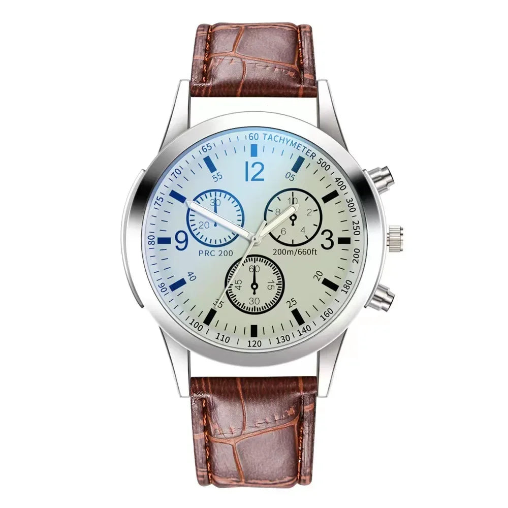 New Men Watches Luxury Band Round Watch Fashion Blu-ray Roman Watch for Man Relojes Para Hombre שעון ספורט Часы Мужские Наручные Good Vibrations