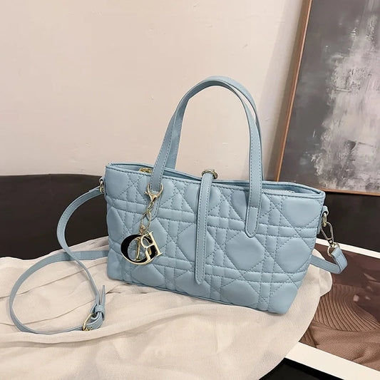 Elegant Designer Leather Shoulder Bag Women's Crossbody Handbag Ladies Tote Purse Luxury Classic Messenger Bag Good Vibrations
