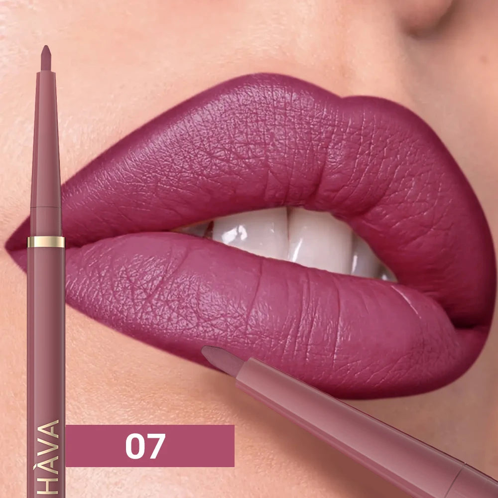 1pc Matte Lip Liner, Waterproof, Easy to Use, Beauty, Three-dimensional Lips, Long-lasting, Women'S Gift Good Vibrations