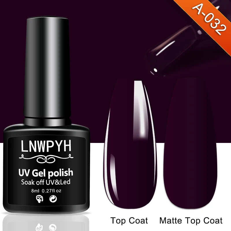 Nail Gel Polish 36 Color Gel Nail Polish Semi Permanent Gel Vernis Base Top Coat Nail Art Manicure Soak Off LED UV Gel Varnishes Good Vibrations