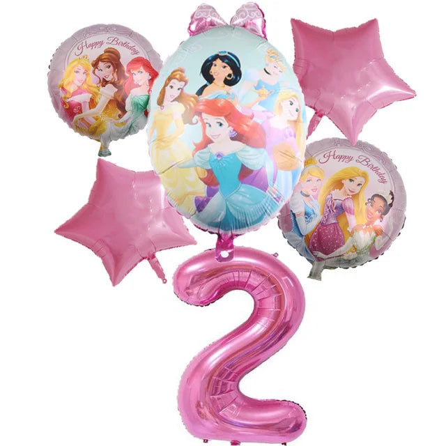 Princess Party Decorations Kids Girls Birthday Supplies Include Paper Cup Plate Napkin Balloon Banner Tablecloth Cake Topper Good Vibrations