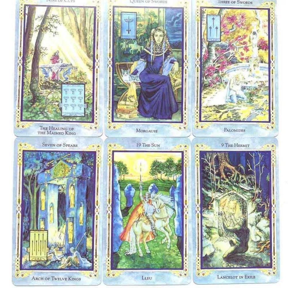Legend King Arthurian Tarot Board Game Family Party Playing Cards Deck Table Game Divination Date Legend The Arthurian Tarot Good Vibrations
