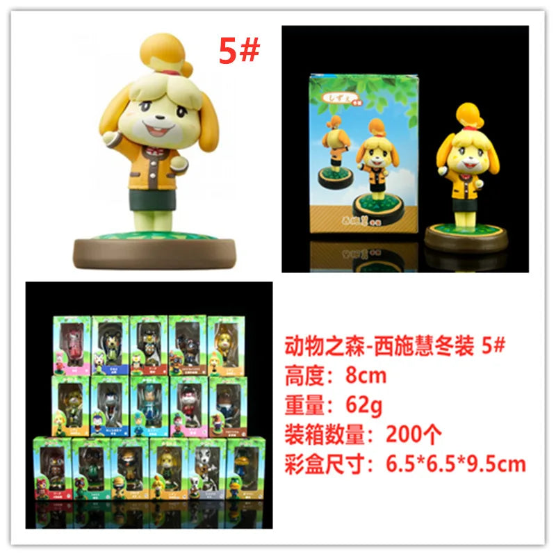 16th Edition Animal Crossing Friends Friendship Family Portrait Figure Set - Shiri Hikari Game Anime Figure Set Good Vibrations