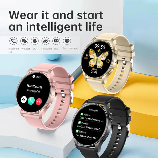 Fashion Digital Watches Smart Heart Rate Warning Waterproof Bluetooth Call Casual Wristwatch Game Clock Male reloj hombre Good Vibrations