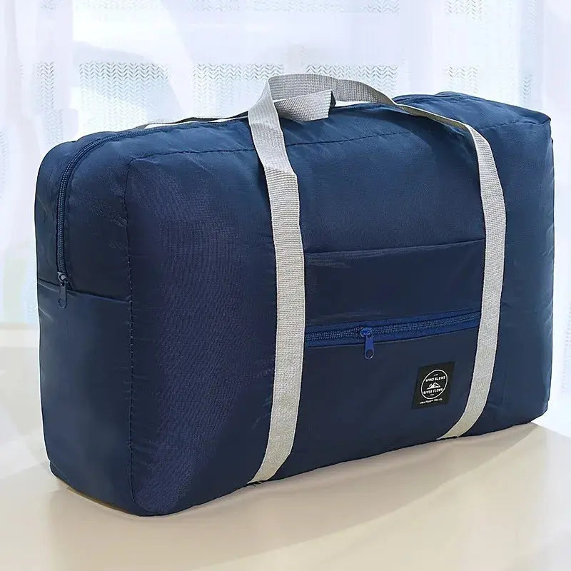 1 set of foldable large capacity travel luggage bag, expandable fitness bag, sports carry on, weekend luggage check-in, luggage Good Vibrations