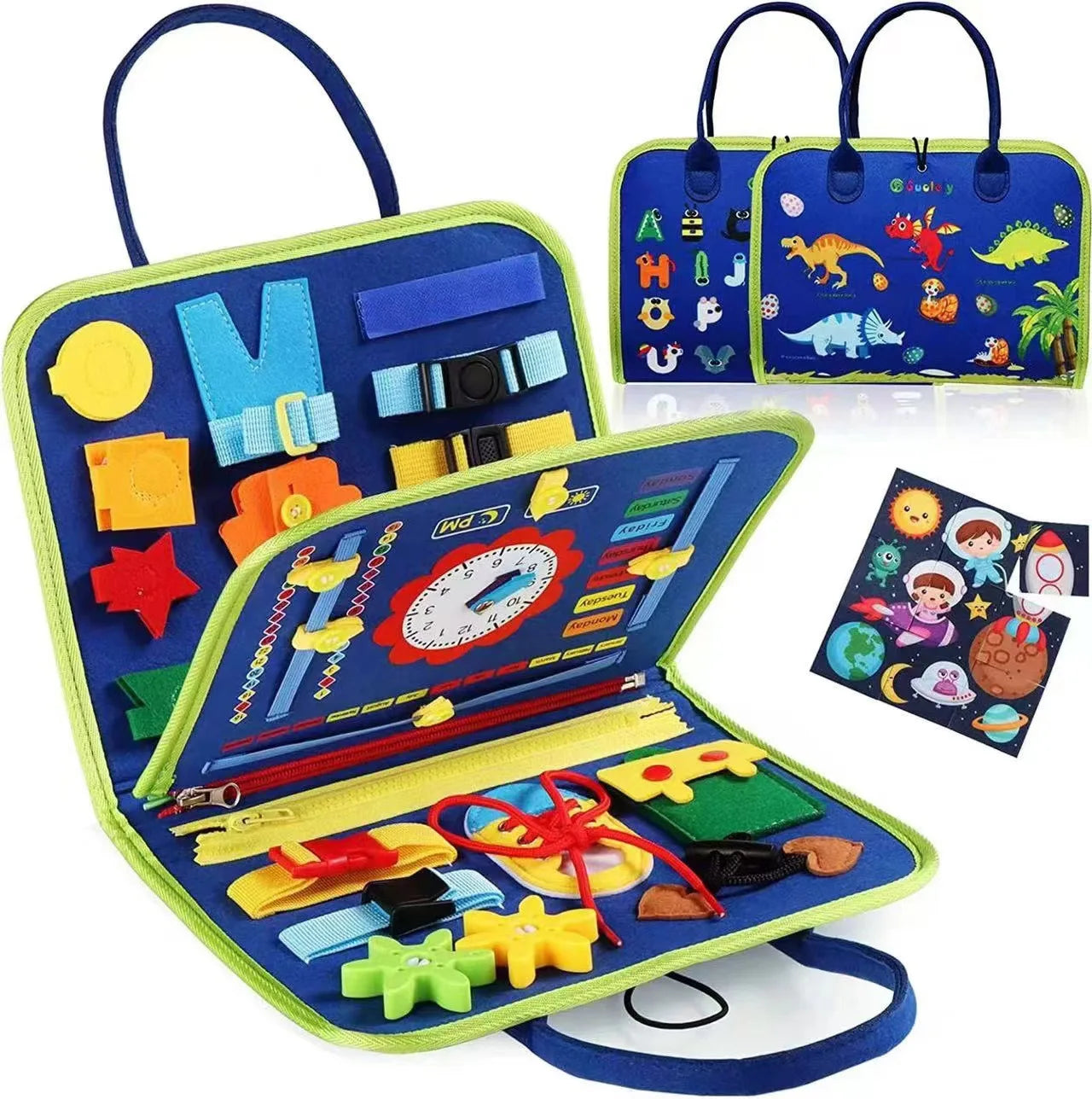 Busy Board Montessori Toys for Toddlers Sensory Toy Preschool Learning Educational Travel Activities For Boys Fine Motor Skills Good Vibrations