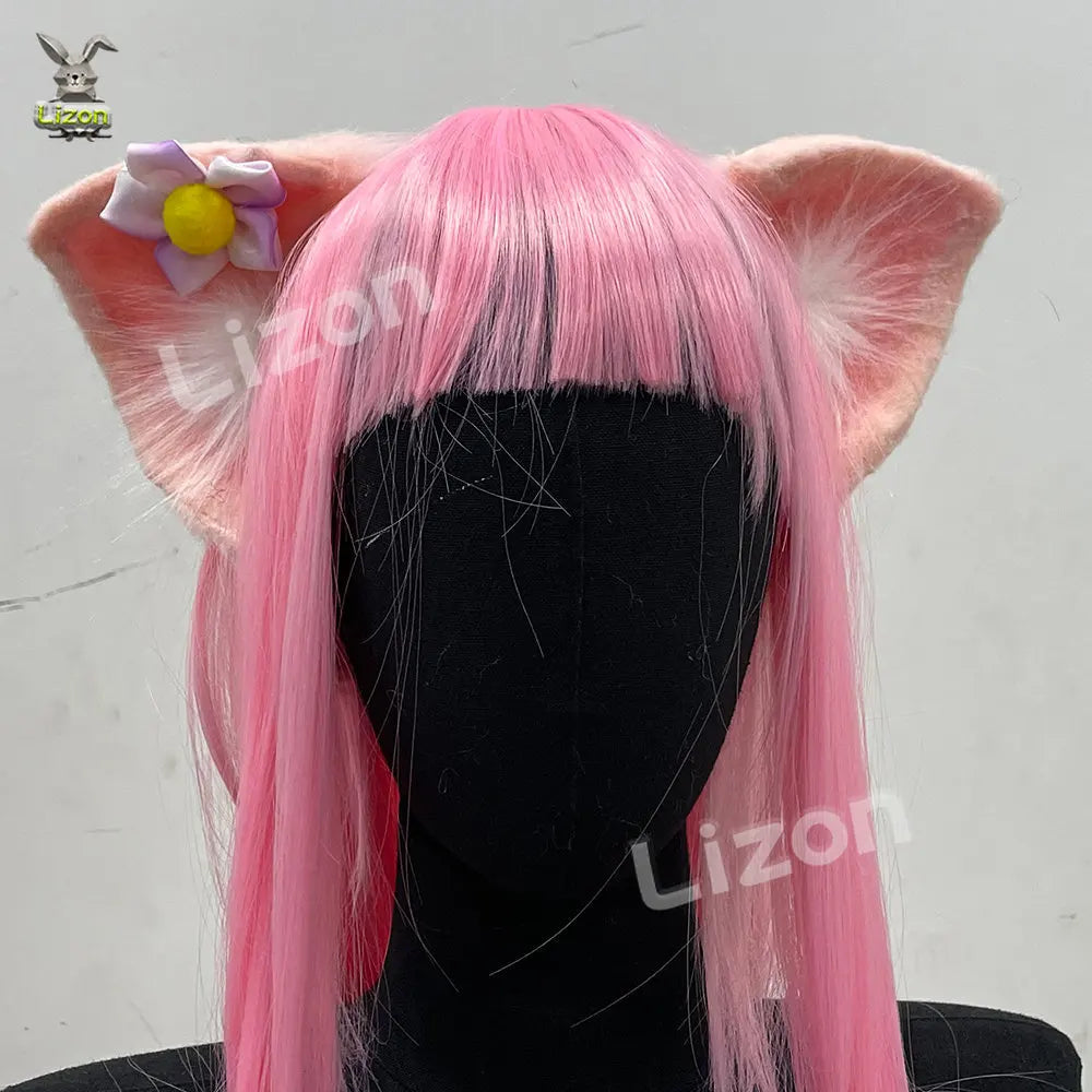 Electric Tail Lina Cosplay Tail Ears Hairhoop Bell Pink Fox Tails Wolf Adult Children Cosply Tails Costume Prop Accessories GOOD Vibrations