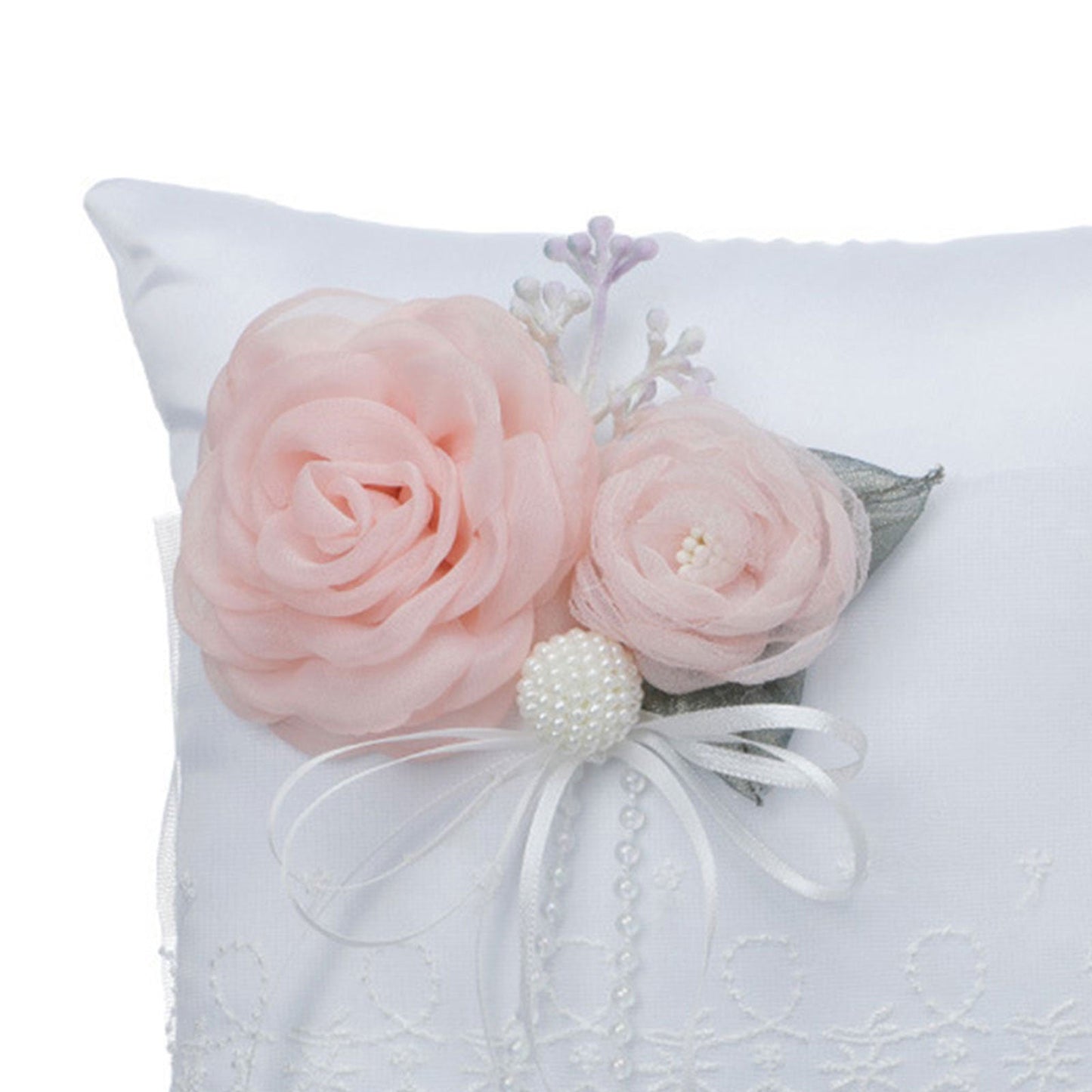 Portable Wedding Flower Basket Home Organizers Ring Pillow Flowerpot With Handle White Romantic Party Decoration Photo Prop Good Vibrations