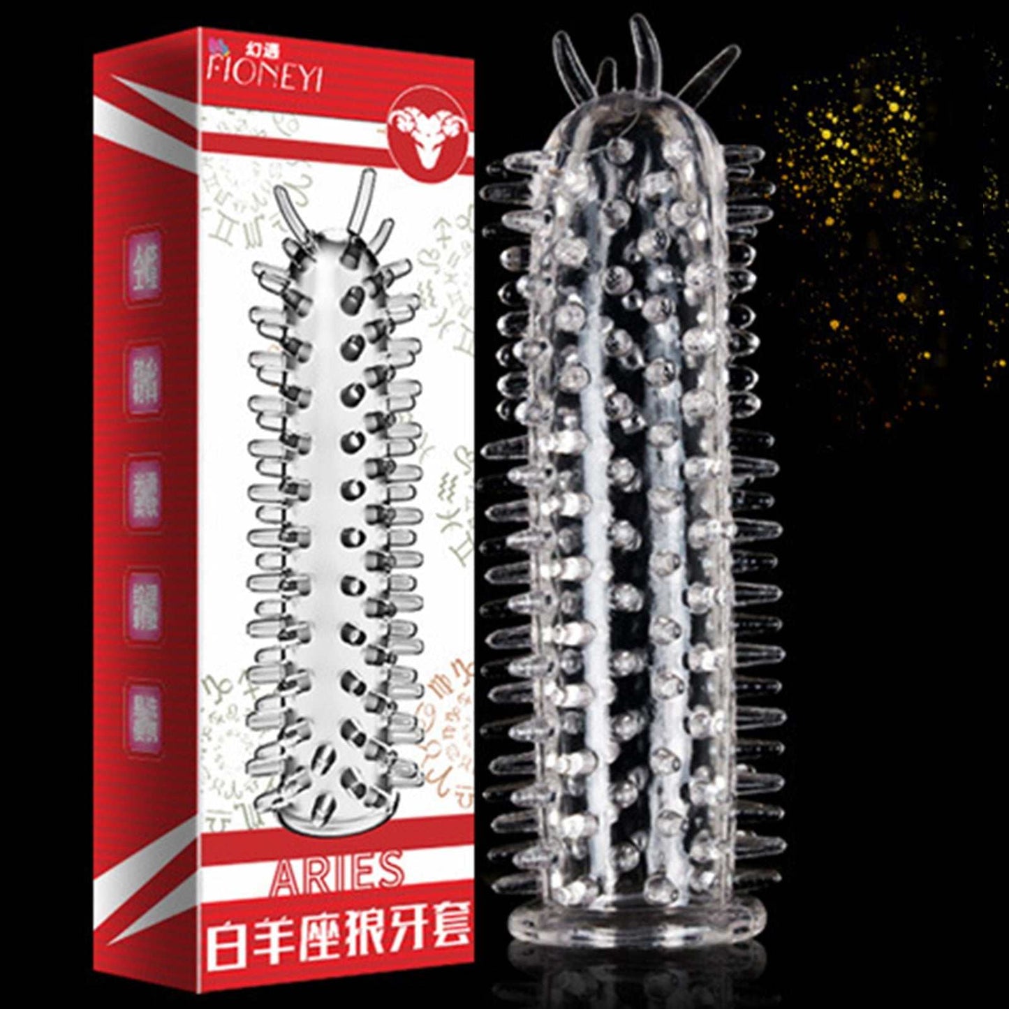 Particles Condoms Reusable Sex Toys High Sensitivity Sleeves