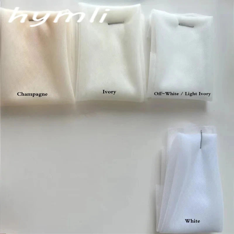 Champagne Wedding Veil, Ivory Simple Wedding Veil, One Layer White Wedding Veil, Simple Tulle Wedding Veil Good Vibrations