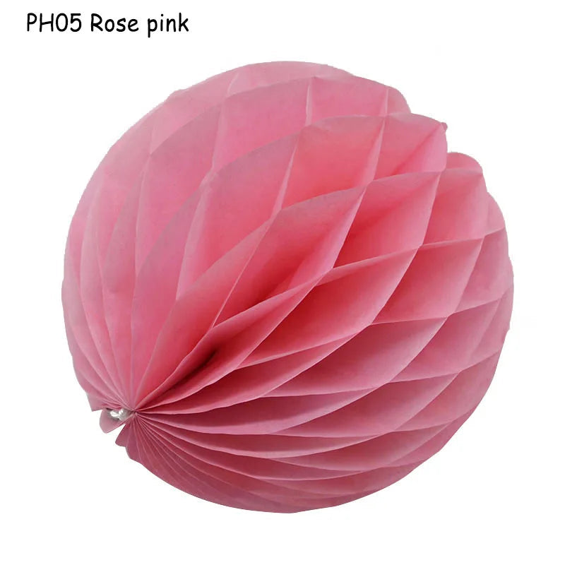 5pcs/lot 10/15cm Decorative Paper Honeycomb Ball Pastel Flower Wedding Kid Birthday Party Decoration Baby Shower Supplies8Z Good Vibrations