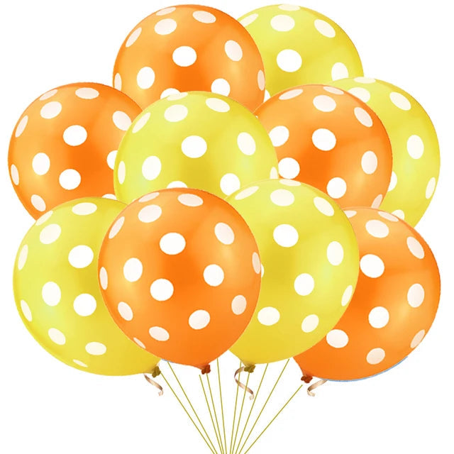 20pcs Polka Dot Balloons Globes 12Inch Pink Blue Latex Polka Dot Balloon Multicolor Wedding Birthday Party Festival Decoration Good Vibrations