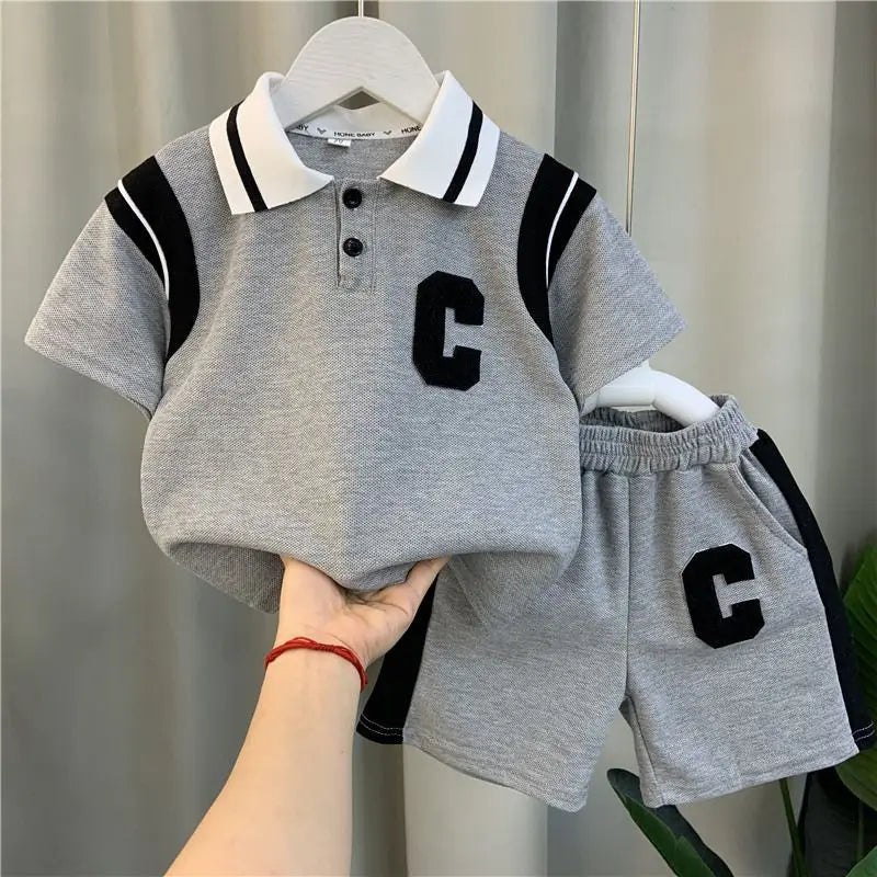 New Summer Baby Girl Clothes Suit Children Boys Fashion T-Shirt Shorts 2Pcs/Sets Toddler Casual Sports Costume Kids Tracksuits Good Vibrations