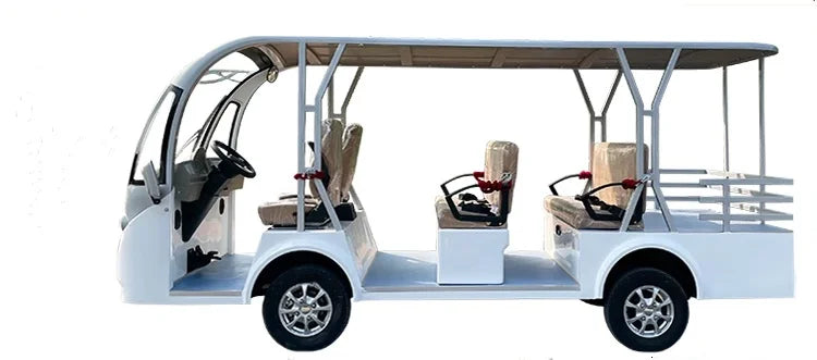 2025 Manufacturer Affordable New Electric Car Closed Tourist Bus 11 Seater Lithium Battery Electric Tour Bus Safe And Reliable Good Vibrations