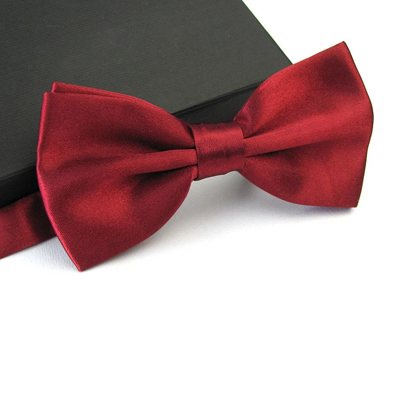 Mens Adult Bowtie Classic Fashion Wedding Party Formal Satin Gift Plaids Multicolor Adjust Neck Bow Tie Clip-On Good Vibrations