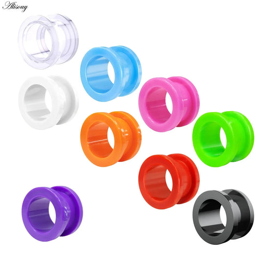 2Pcs/lot Fake Cheater Acrylic Ear Plugs And Tunnels Ear Expander Stretchers Kit Ear Tragus Piercing Set Body Jewelry 9 Sizes Good Vibrations Adult Super Store