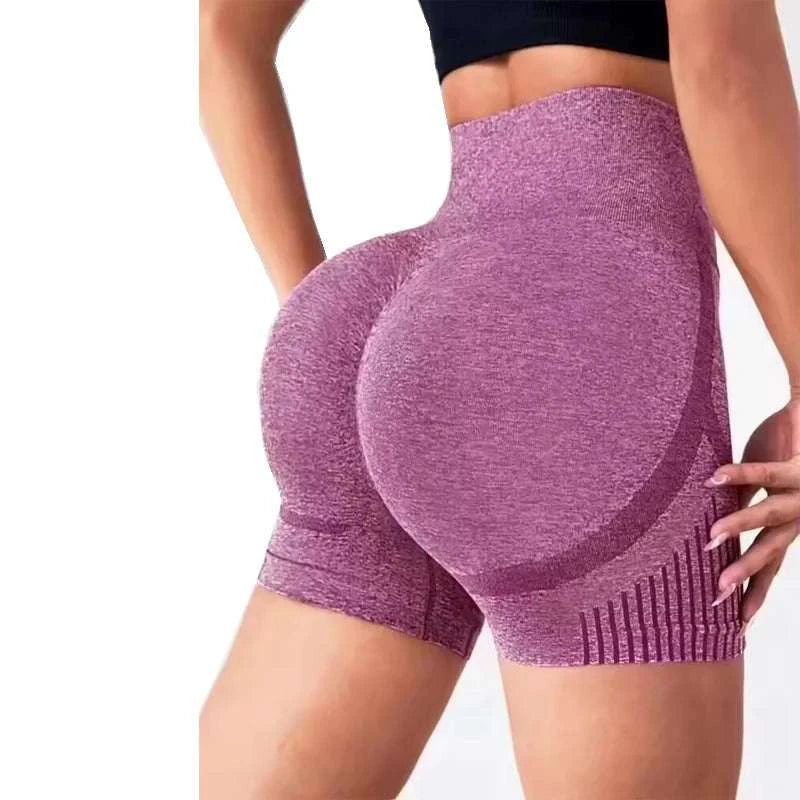 Women Yoga Shorts High Waist Workout Shorts Fitness Yoga Lift Butt Fitness Ladies Yoga Gym Running Short Pants Sportswear Good Vibrations