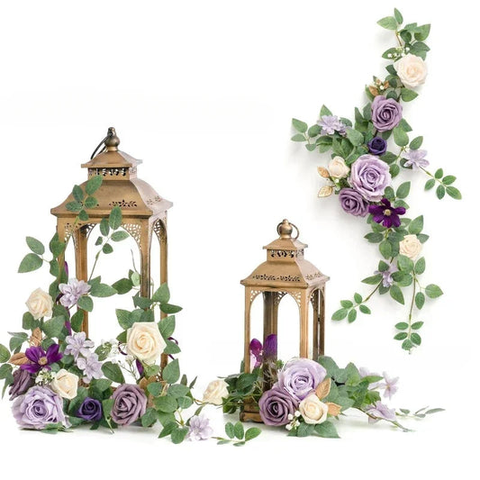75CM Artificial Wedding Aisle  Flower Lanterns  Lantern Decorations Holiday Parties Arches Fireplaces Silk Flowers Good Vibrations