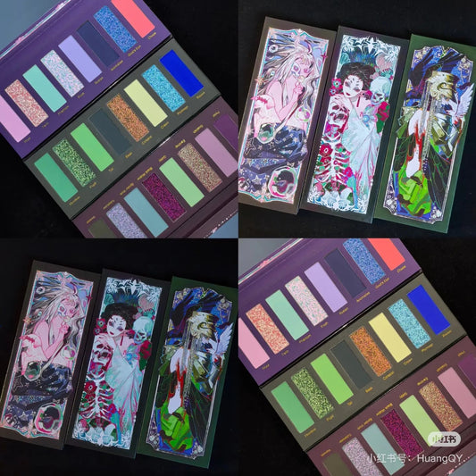 Narimi 10 Color Highly Pigmented Eyeshadow Palette Matte Shimmer Easy Halo-dye Eye Shadow Long Lasting Natural Colors Eye Makeup Good Vibrations