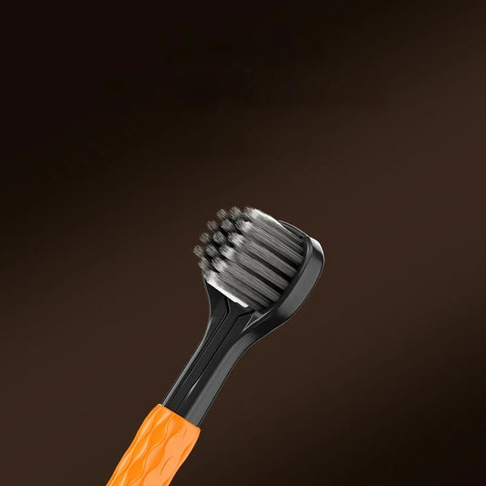 4 Gift Boxes of Three-Sided Toothbrushes in a Gift Box, Wrapped Soft-Bristled High-Efficiency Toothbrush, Deep Cleaning Cloth for Injury Gums, Special for Sensitive Gums, High-End Gift Boxes for Family Wear, a Must-Have Gift Good Vibrations