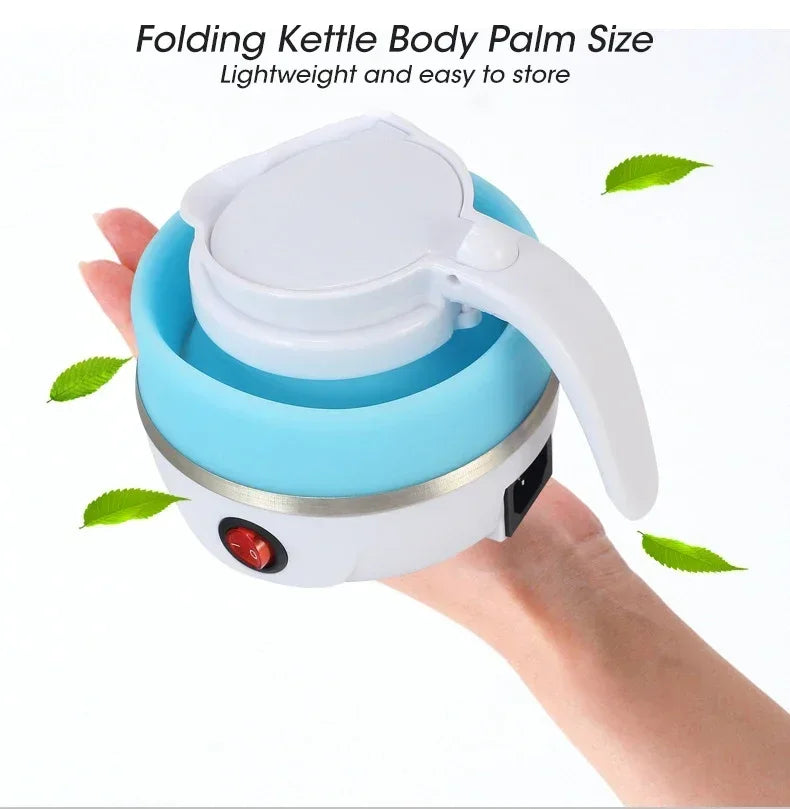 Electric Kettle Mini Foldable Water Heater 600ml Home Hot Water Kettle Portable Kitchen Kettle 220V Travel Home Electric Kettle Good Vibrations