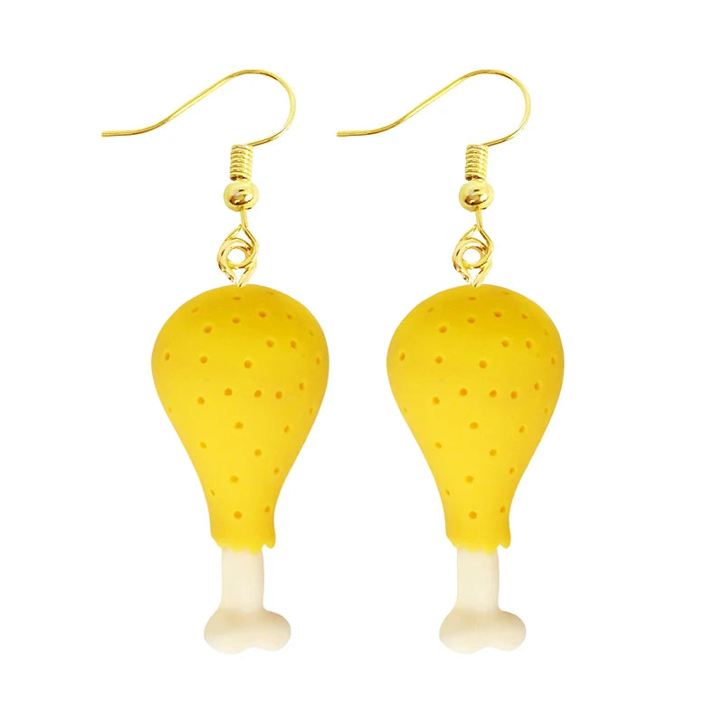 Earrings For Women Girls Cute Foods Hamburg Pizza Chicken Leg Candy Bottle Handmade Candy Kids Funny Resin Good Vibrations Adult Super Store