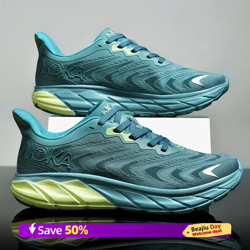 Marathon Men Running Shoes Breathable Outdoor Sports Shoes Lightweight Sneakers for men Comfortable Athletic Training Footwear Good Vibrations