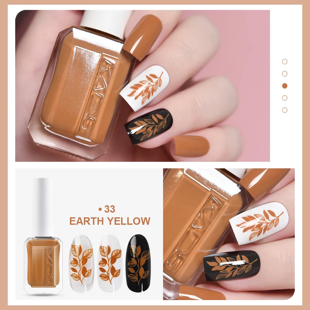 11ml 24 Colors Nail Stamping Polish Gold Silver Nails Art Varnish for Stamping Plate DIY Nail Printing Polish Nail Art Tools Good Vibrations