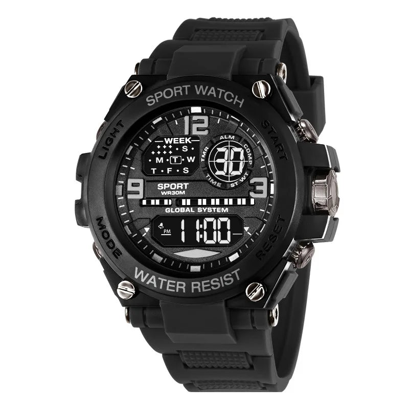 Top Luxury Electronic Watch for Man Outdoor Sport Watch Stopwatch Waterproof Calendar Digital Clock 24355 Good Vibrations