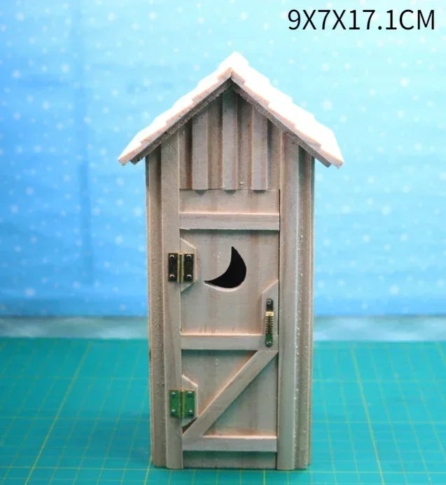 1:12  Miniature Dollhouse Furniture Model Play House Toy Cabinet Wooden Clamshell Desk New Diy Miniature Dollhouse Accessories Good Vibrations