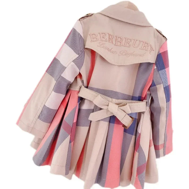 Girls Coat Jacket Cotton Outwear Windbreak 2023 Sweet Spring Autumn Outdoor Teenagers Children's Clothing Good Vibrations