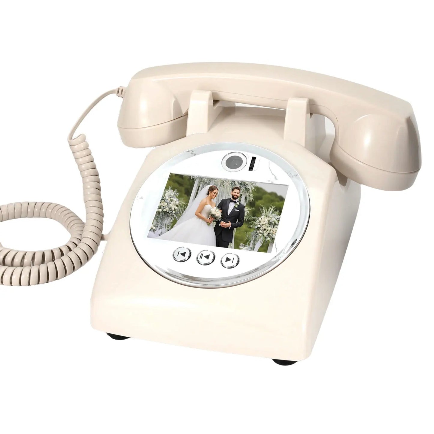 Wedding Audio Video Guestbook Phone Unique Av Guestbook Phone for Weddings Banquet Guest Video Sign-In Phone Party Wishes Video Good Vibrations